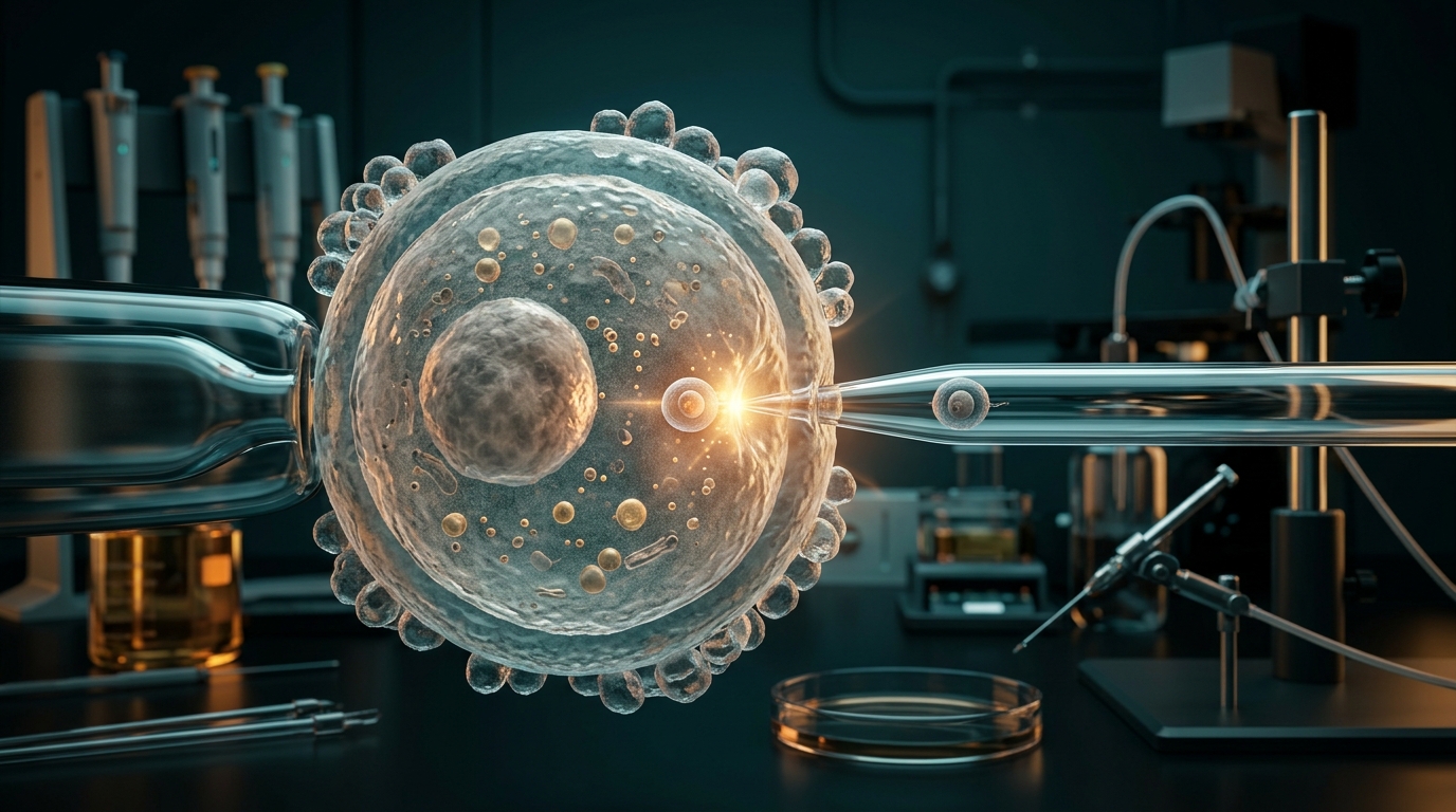Mô phỏng 3D vi thao tác tiêm tinh tử tròn ROSI vào noãn và hoạt hóa noãn nhân tạo trong phòng lab IVF